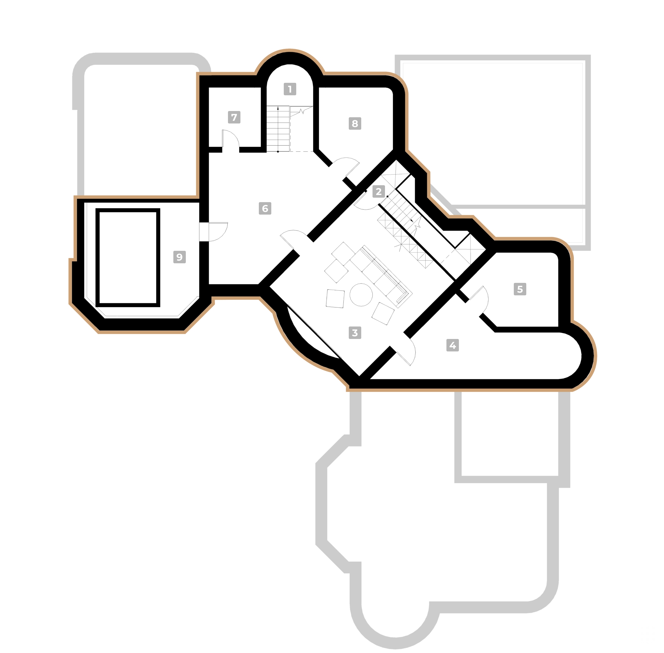 Basement floor plan