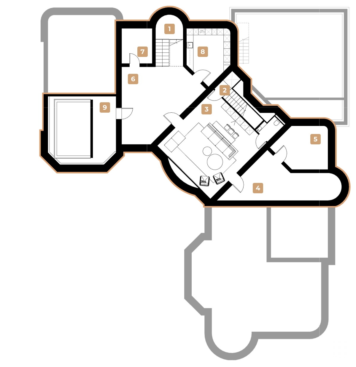 Basement floor plan